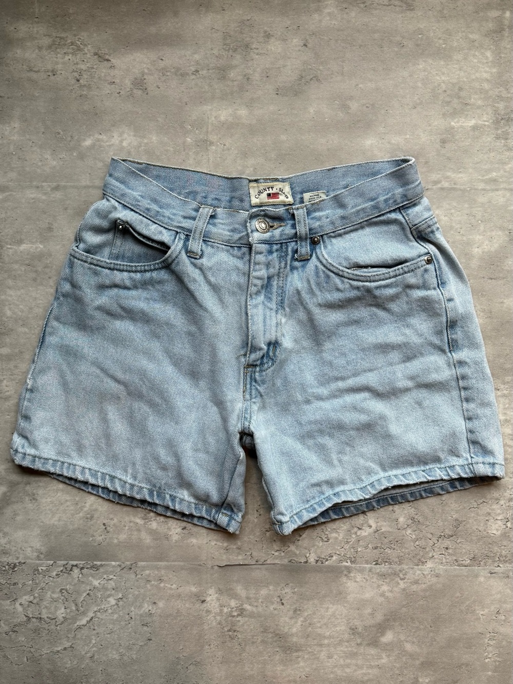 Light Wash Denim Shorts - Women